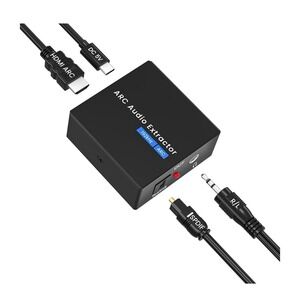HDMI ARC to Optical Converter, 192KHz ARC to Optical Analog 3.5mm Audio Extracto